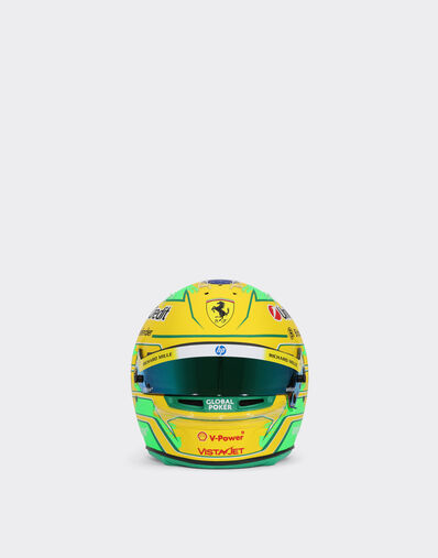 Ferrari Mini Helmet Hamilton Brazil Special Edition 2025 1:2 Scale Multicolore LA0DEf