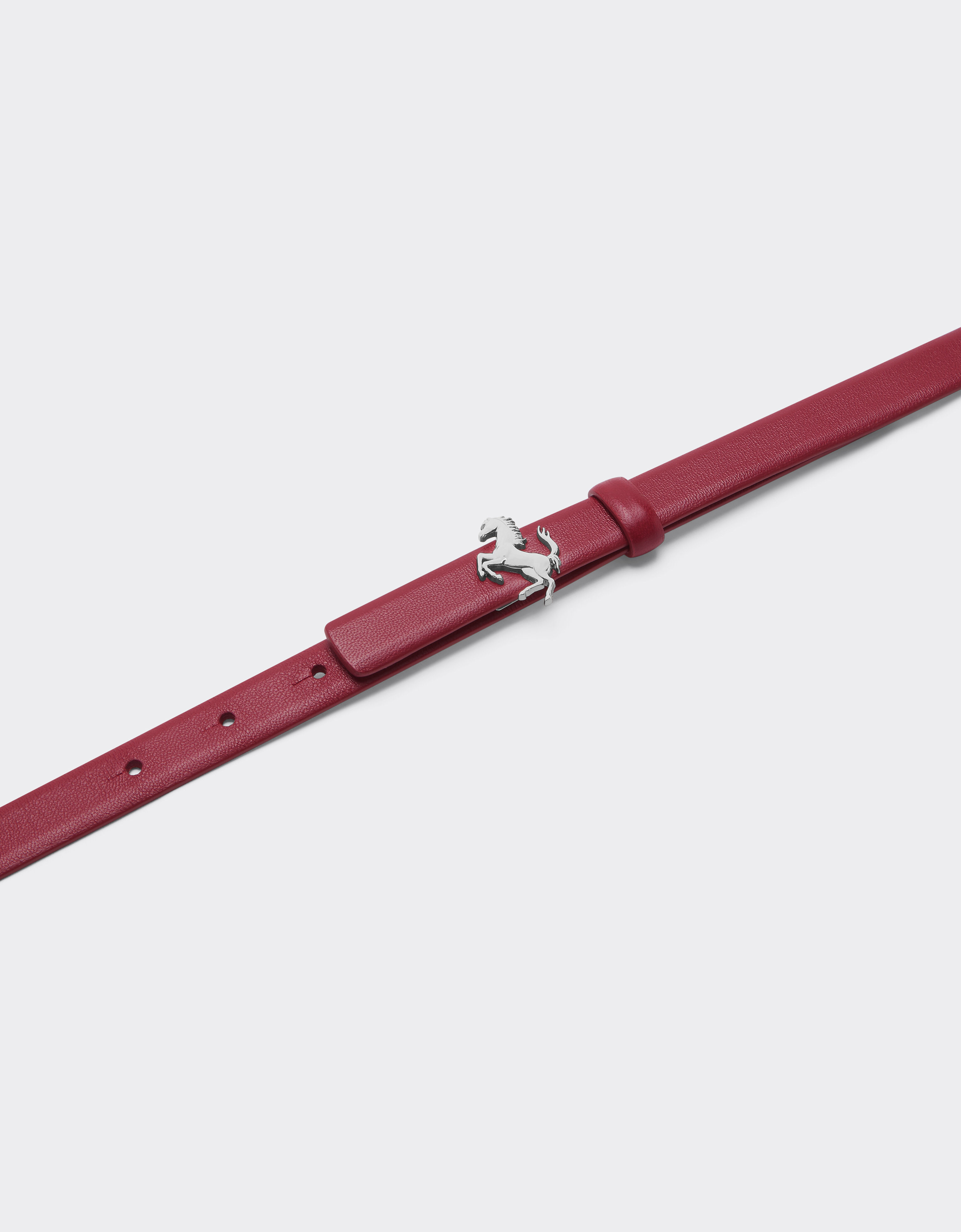Thin nappa leather belt Ferrari Thin nappa leather belt Maison Red 50410f