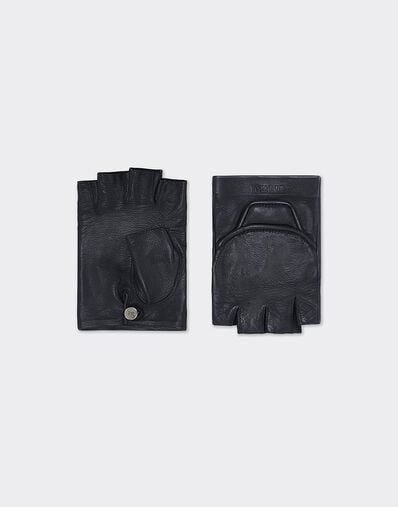 Ferrari 纳帕皮革无指手套 海军蓝 21917f