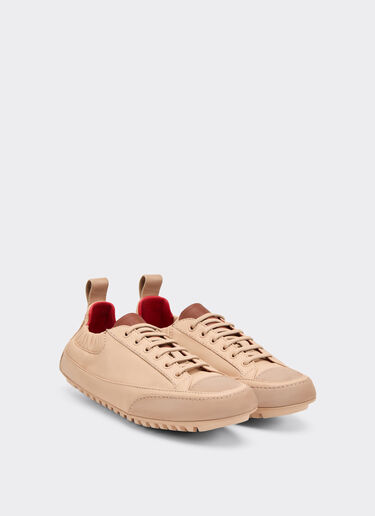 Nappa leather and suede sneaker driver Ferrari Nappa leather and suede sneaker driver Nude 22736f