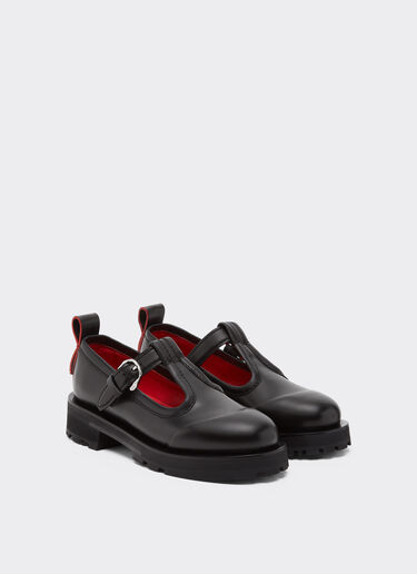 Leather Mary Jane's Ferrari Leather Mary Jane's Black 22742f