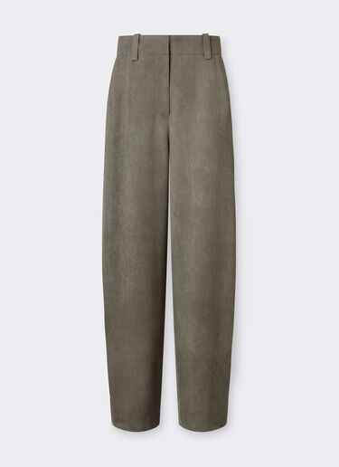 Ferrari Pantalón de cady de viscosa con efecto lavado Olive green CWWTR0017WVI0005f