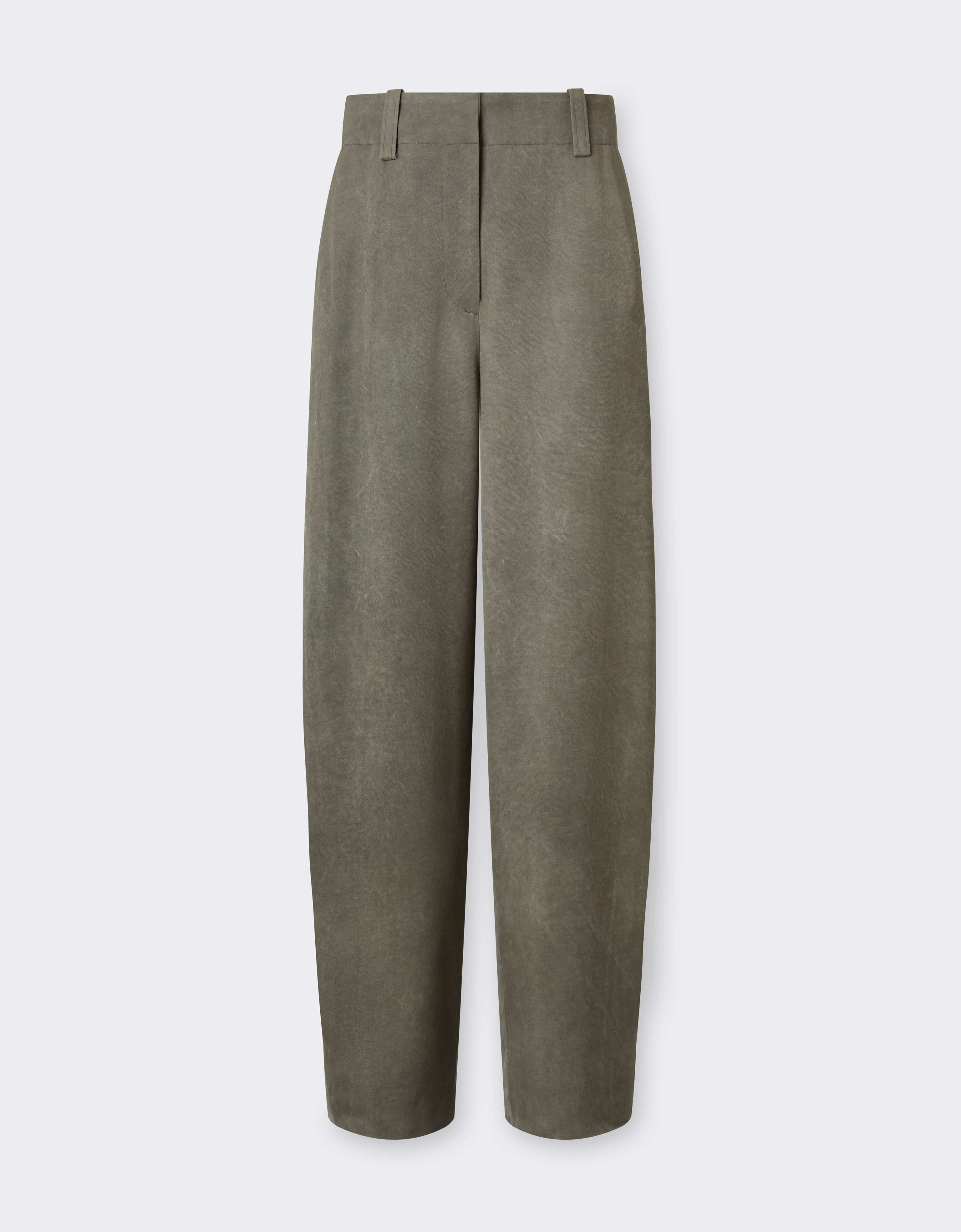 Ferrari Pantalón de cady de viscosa con efecto lavado Olive green CWWTR0017WVI0005f
