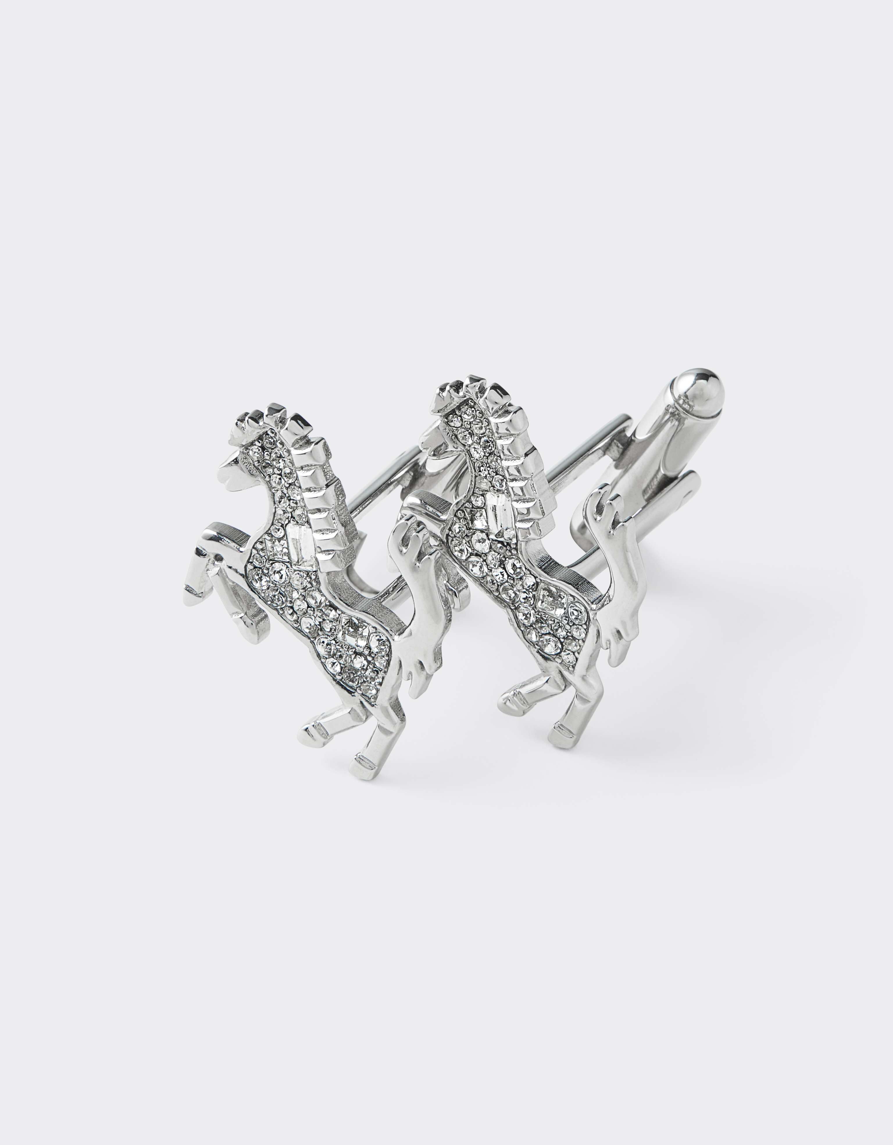 水钻跃马徽标袖扣 Ferrari 水钻跃马徽标袖扣 Silver CGMCF0002JU00005f