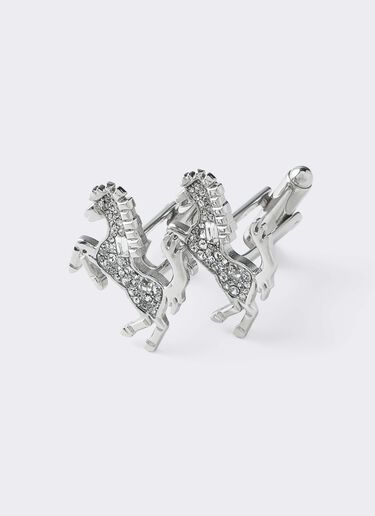 水钻跃马徽标袖扣 Ferrari 水钻跃马徽标袖扣 Silver CGMCF0002JU00005f