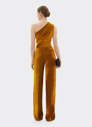 Ferrari Shiny corduroy jumpsuit Gold 22647f