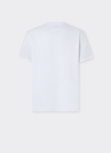 Ferrari 法拉利拼饰棉质 T 恤 Optical White 50825f