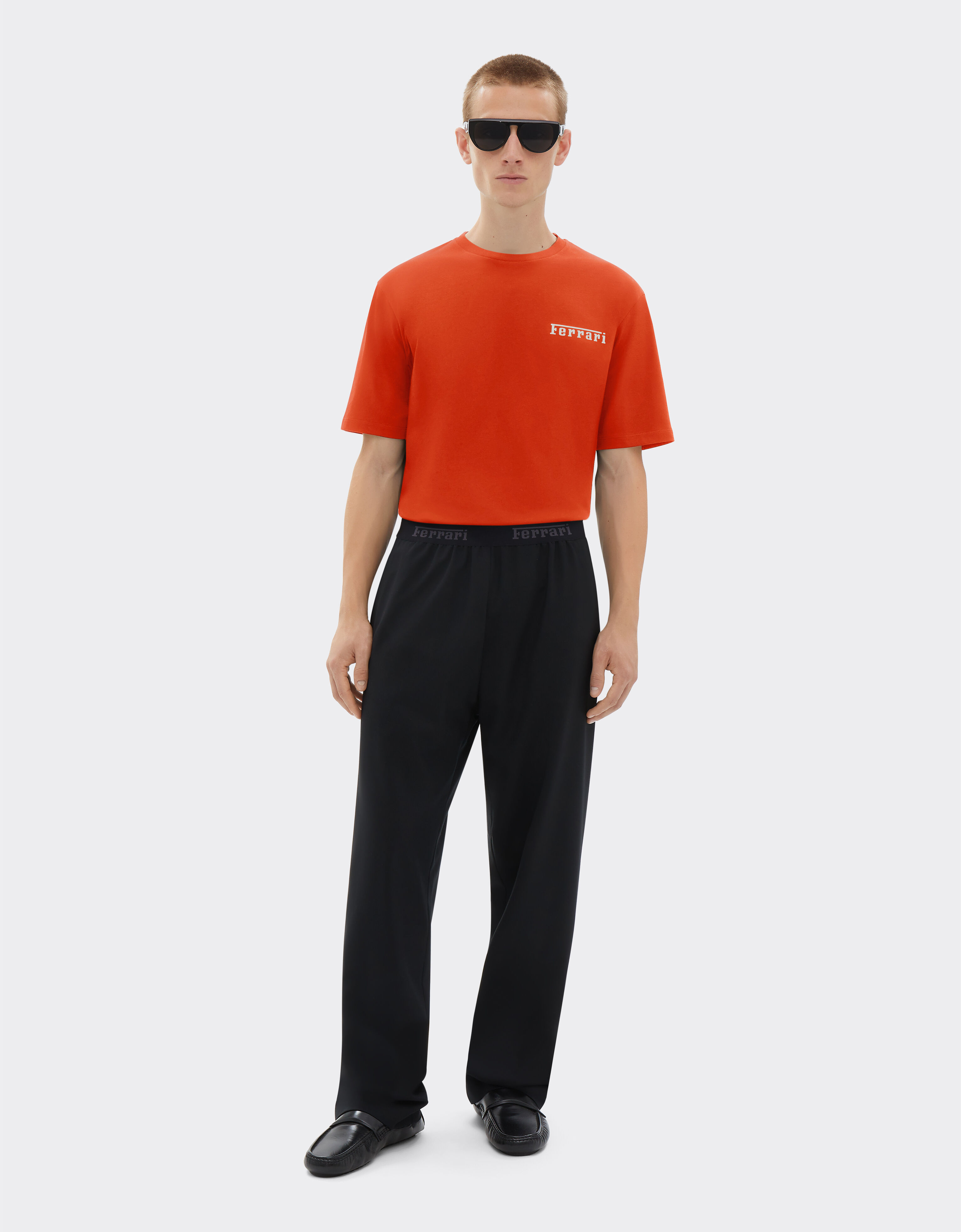 Ferrari 法拉利徽标棉质 T 恤 赛车红 21163f