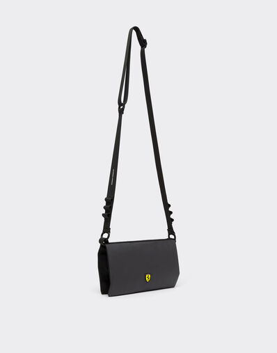  Crossbody bag with Ferrari Scudetto Nero SBNBP0017HMM0032f
