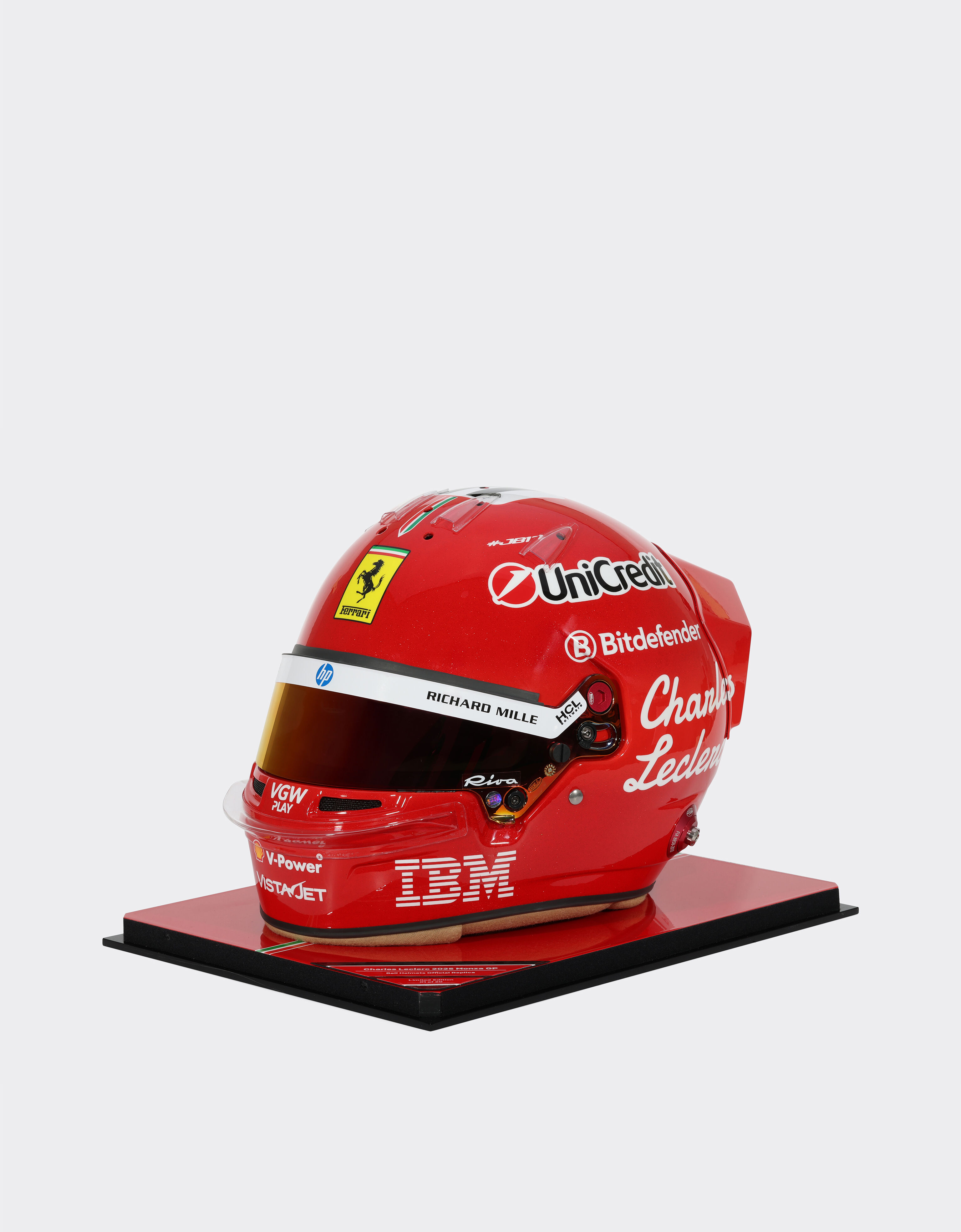 Ferrari 1:1比例夏尔·勒克莱尔蒙扎2025特别版头盔 MULTICOLOUR LA06Yf