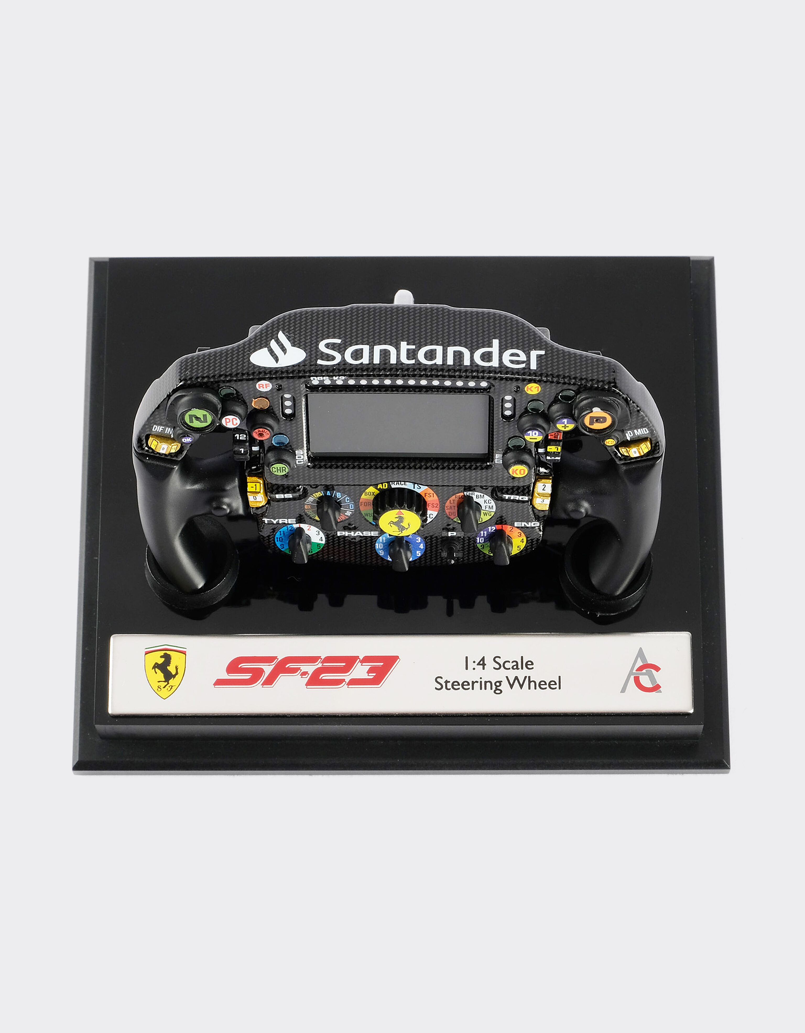Ferrari 1:4比例法拉利SF-23方向盘模型 黑色 F1048f