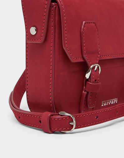 Ferrari Mini nubuck messenger bag Maison Red 50240f