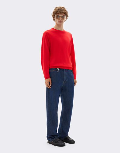 Cashmere and silk crew-neck jumper Ferrari Cashmere and silk crew-neck jumper Rosso Magma CKMCN0016KWS0006f
