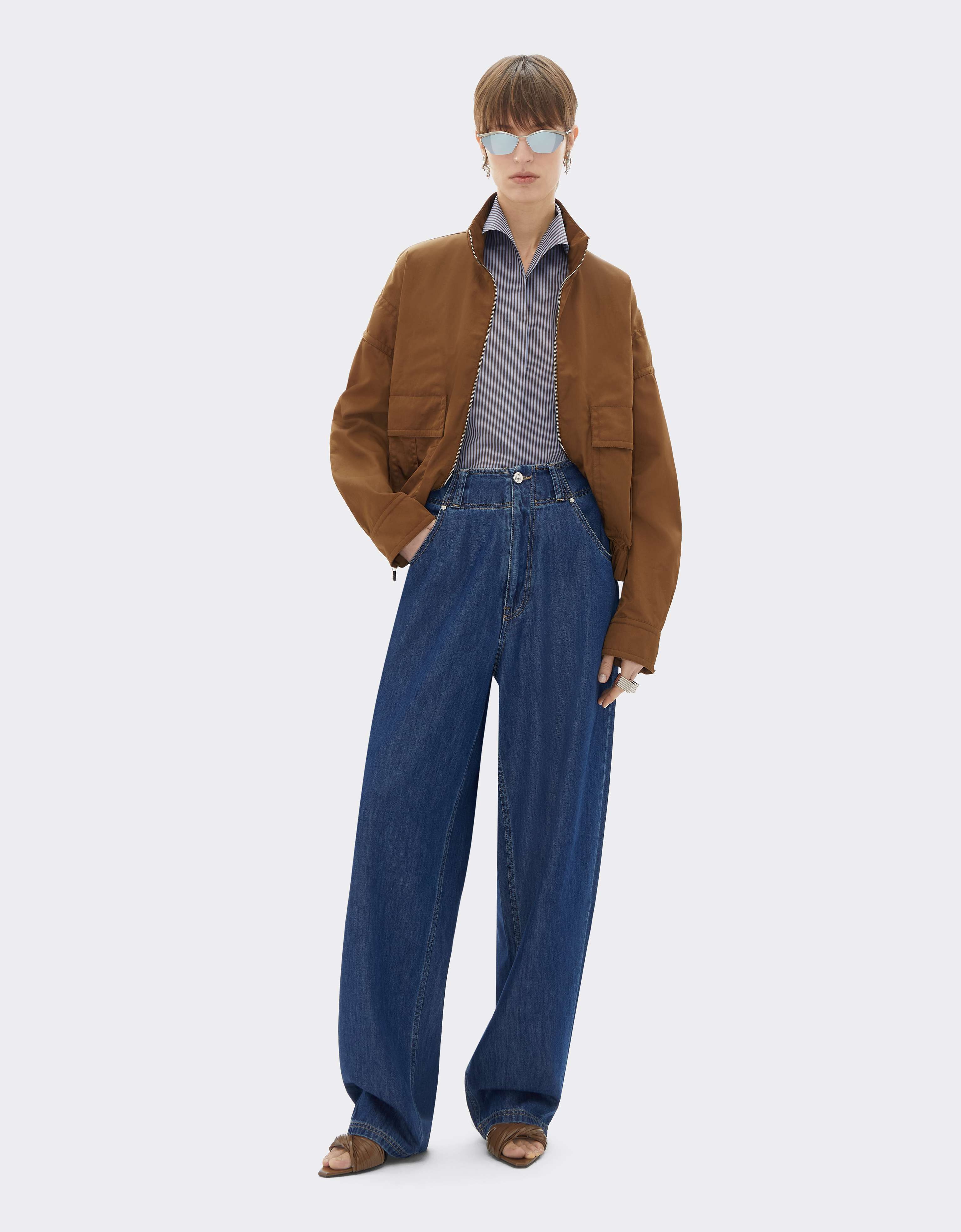 Pantalon large en denim avec détails en Alcantara® Ferrari Pantalon large en denim avec détails en Alcantara® Blu Denim CDWTR0011DCO0014f