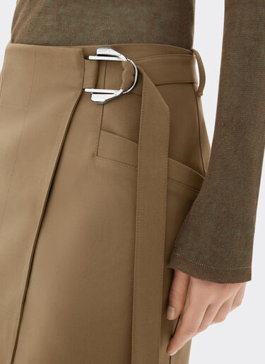 Ferrari 科技棉质半裙 Khaki Green 50064f