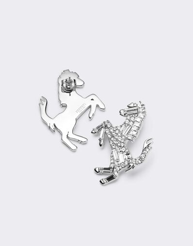 Ferrari Pendientes Cavallino Rampante Strass Silver CGWEA0011JU00005f