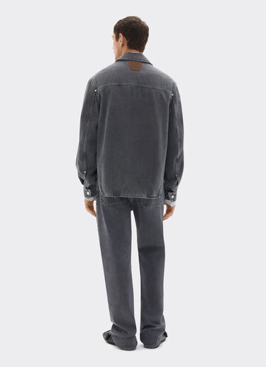 Ferrari Five-pocket pants in marbled denim Granite Gray 50875f