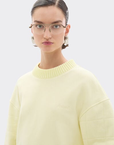 Ferrari Cotton and cashmere sweatshirt Iris Yellow 49941f