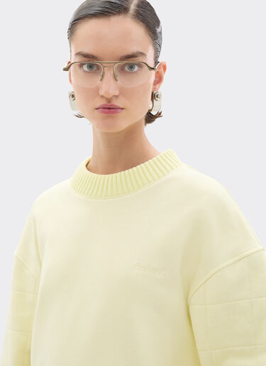 Ferrari Cotton and cashmere sweatshirt Iris Yellow 49941f