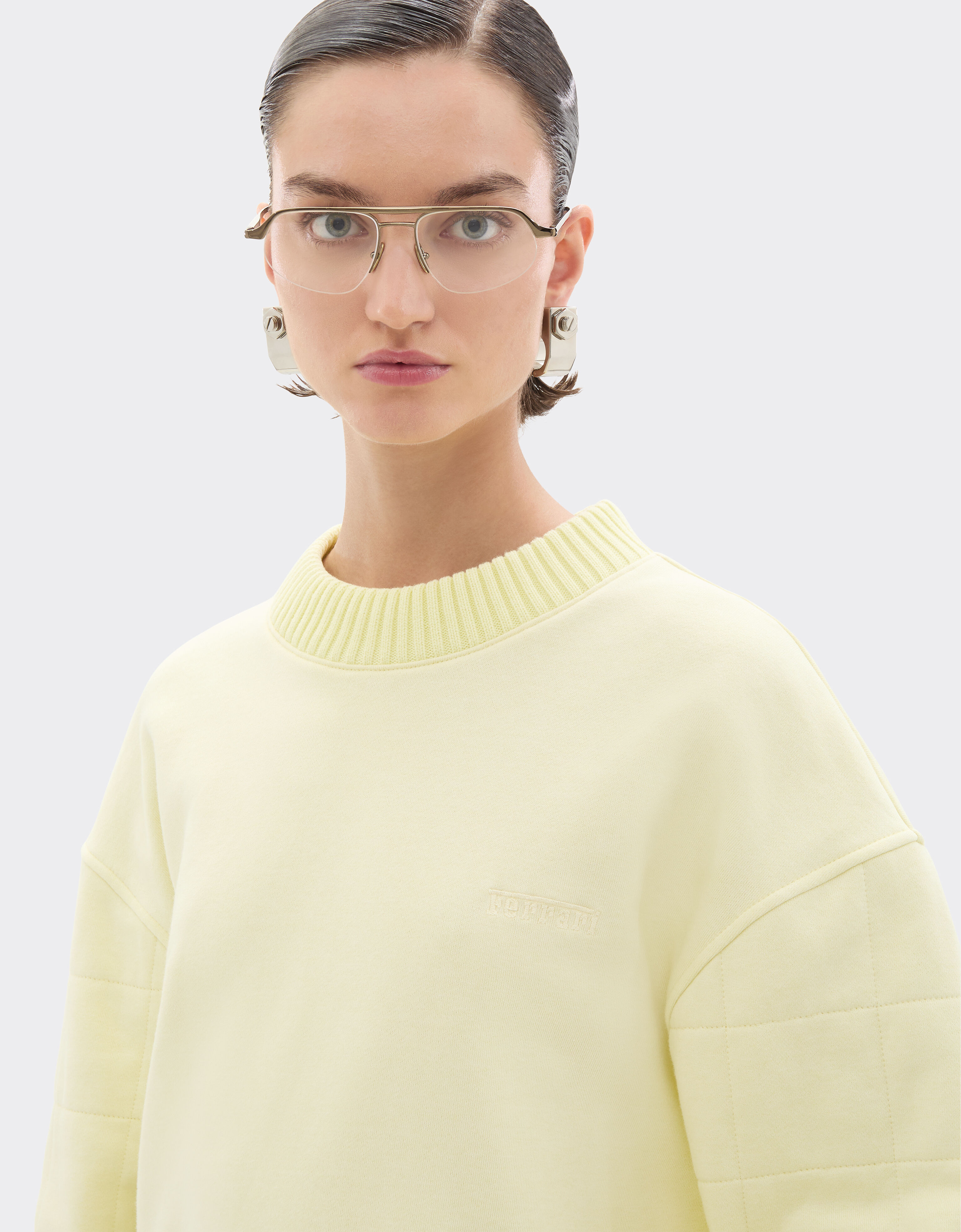 Ferrari Cotton and cashmere sweatshirt Iris Yellow 49941f