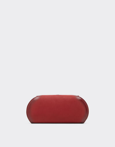 Ferrari Ferrari Dino wallet in shaded nubuck with shoulder strap Maison Red 50396f
