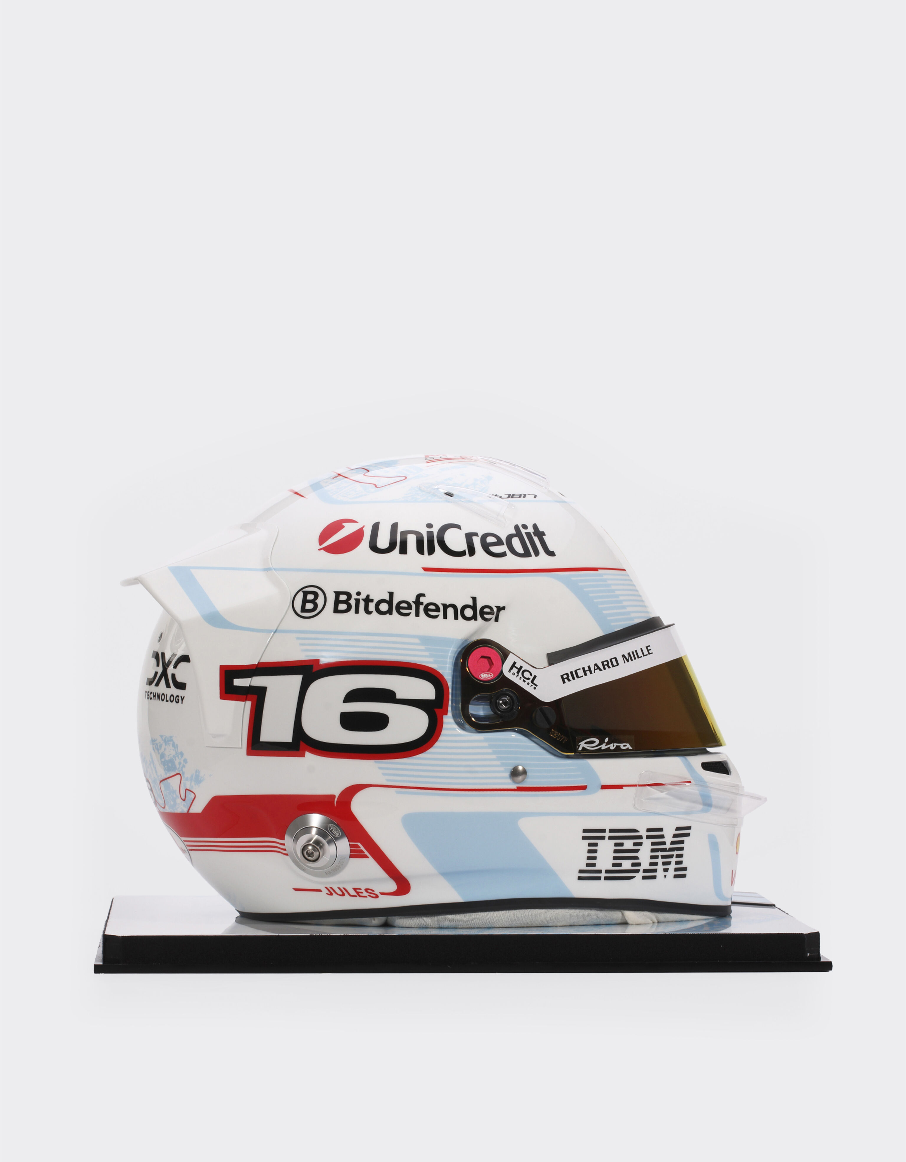 Ferrari 1:1比例 Charles Leclerc 摩纳哥2025特别版头盔 多色 LA07Af