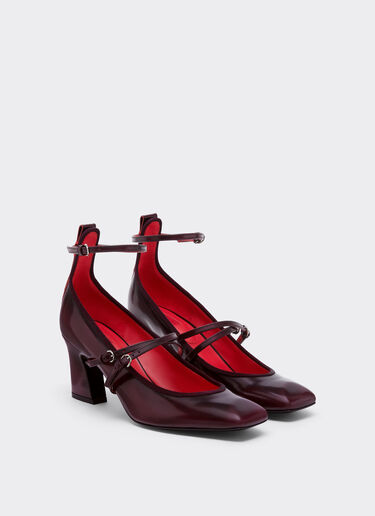 Leather Mary Jane pumps Ferrari Leather Mary Jane pumps Cherry 22732f