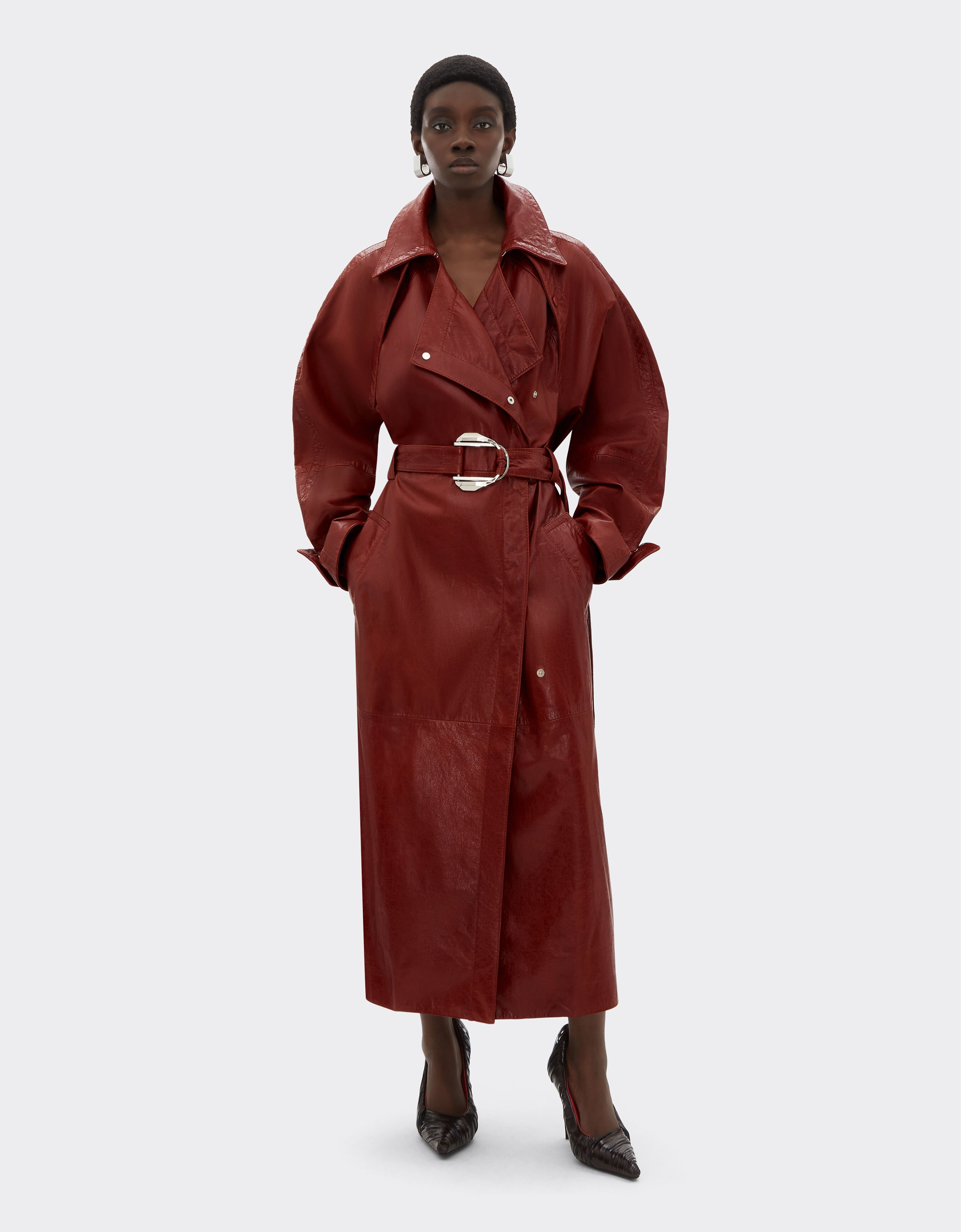 Ferrari 上腊皮革外套 Fired Brick 51441f