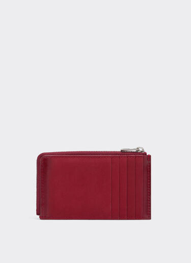 Wallet with zip in smooth leather and nubuck Ferrari Wallet with zip in smooth leather and nubuck Maison Red 50522f
