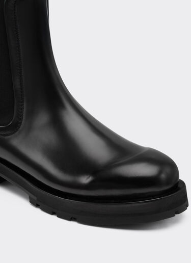 Chelsea ankle boot in matte leather Ferrari Chelsea ankle boot in matte leather Black 22739f
