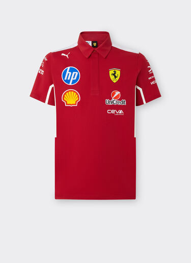 Ferrari Puma 与 Scuderia Ferrari HP 合作款2025车队 Polo 衫 樱桃色 LA01Yf