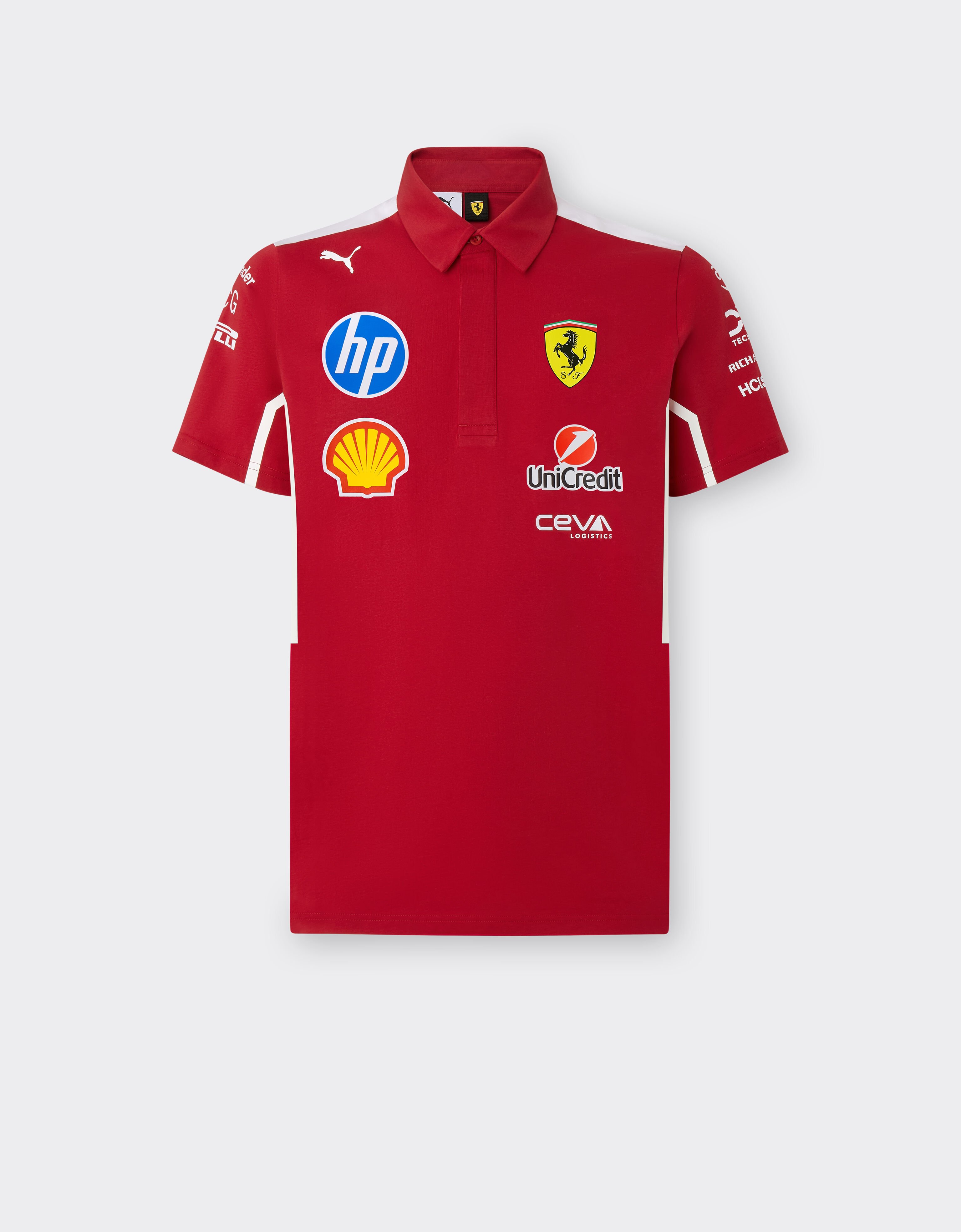 Ferrari Puma 与 Scuderia Ferrari HP 合作款2025车队 Polo 衫 樱桃色 LA01Yf