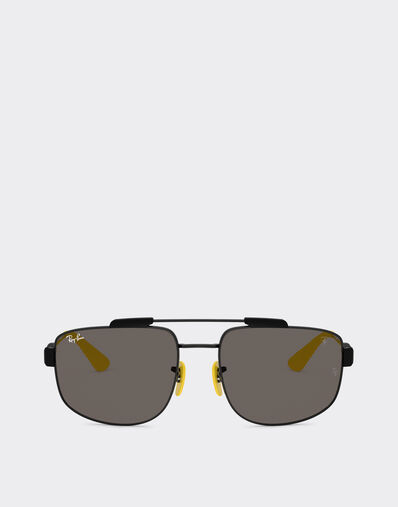 雷朋与法拉利车队合作款 RB3789M 深灰色镜片黑色金属太阳镜 Ferrari 雷朋与法拉利车队合作款 RB3789M 深灰色镜片黑色金属太阳镜 Nero LA0JLf