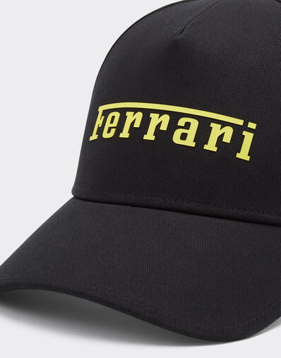 Ferrari 涂层法拉利徽标棒球帽 Black 20403f