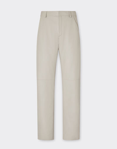 Ferrari Chinos in nappa leather Light Denim 22190f