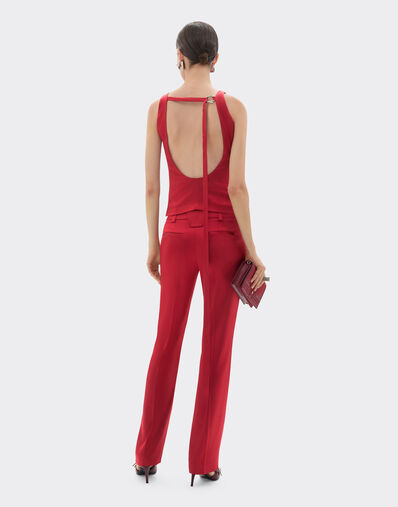 Ferrari Stretch satin top Maison Red 49932f