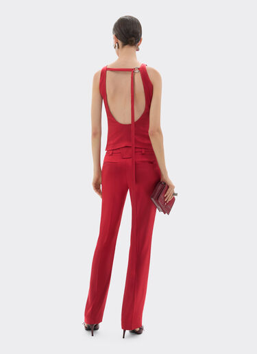 Stretch satin top Ferrari Stretch satin top Maison Red 49932f