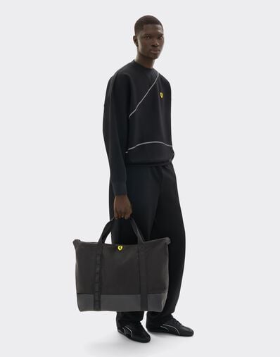  Weekender bag in technical fabric Nero SBNWE0003HMM0033f