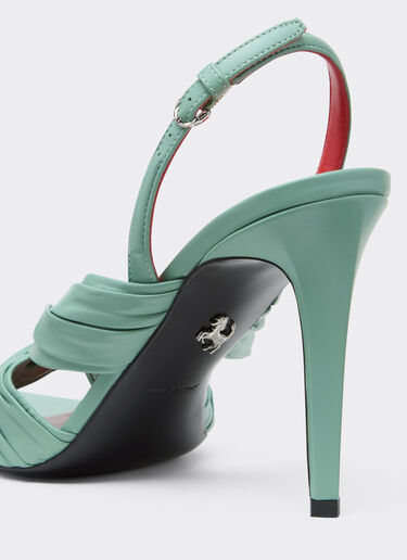 Ferrari 皮革后系带凉鞋 Granite Green 50779f