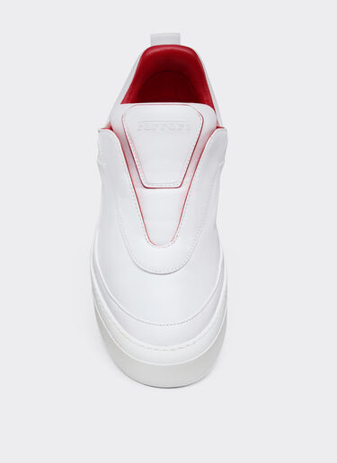 Nappa leather slip-on sneaker Ferrari Nappa leather slip-on sneaker Optical White 22744f