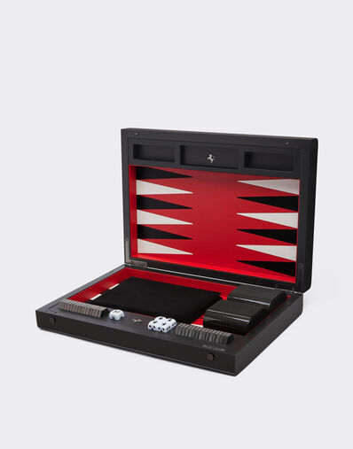Ferrari Backgammon board in wood and carbon fibre Maison Red 22362f