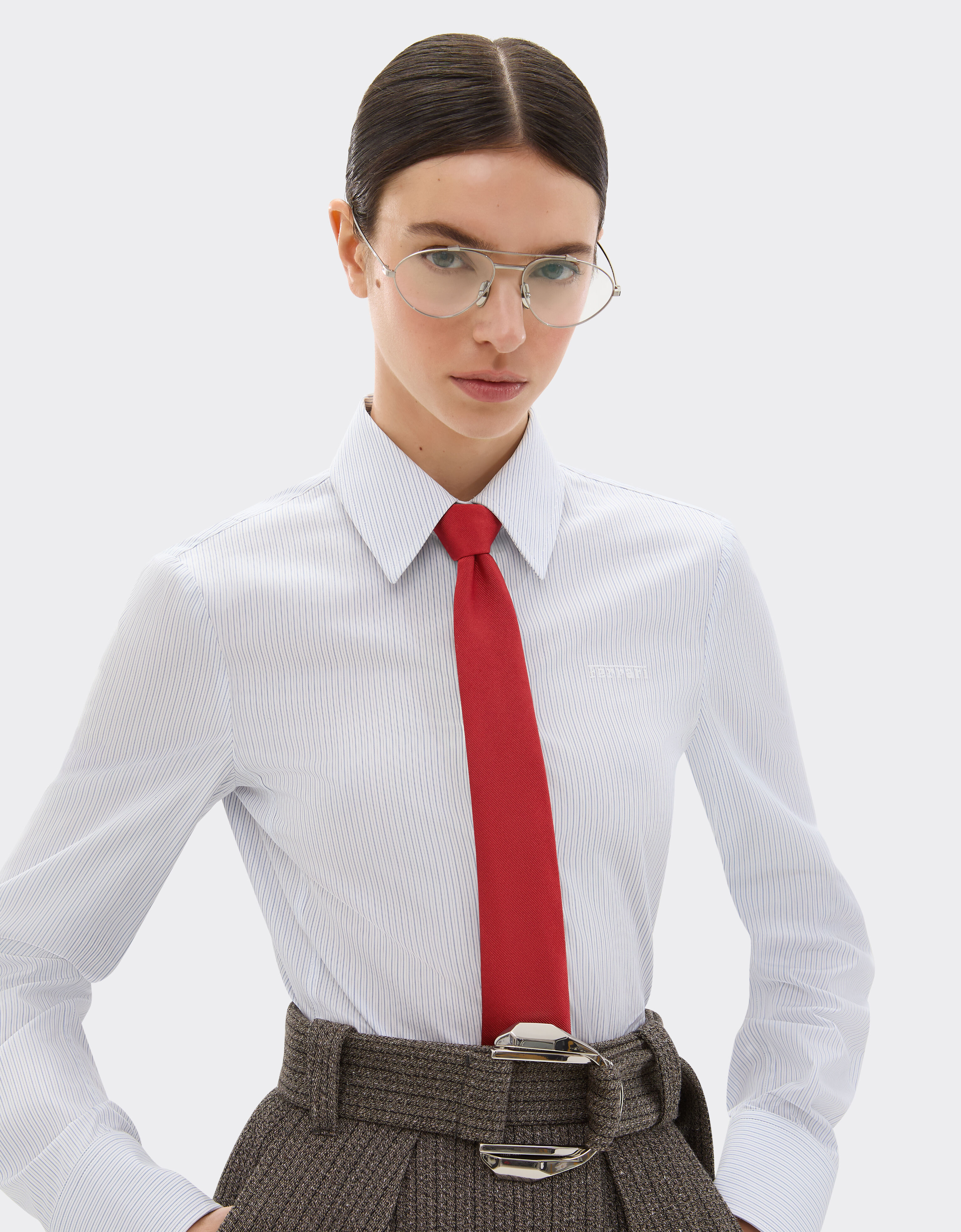 Ferrari 真丝斜纹领带 红色 50084f