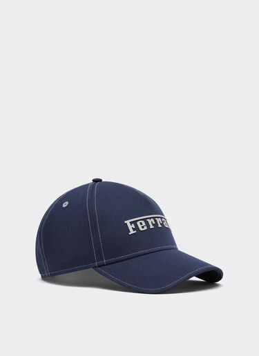 Cotton cap with Ferrari logo Ferrari Cotton cap with Ferrari logo Navy 20403f