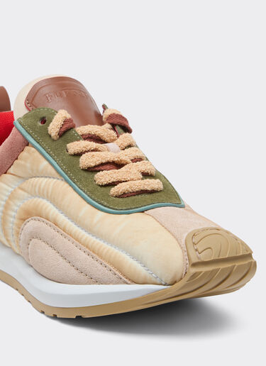 Ferrari 绒面革、纳帕皮革和尼龙训练鞋 Powder Pink 50765f