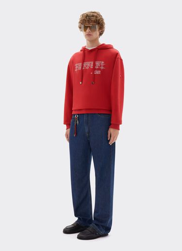 Sweat-shirt Ferrari en coton pour le GP de Monaco 2026 Ferrari Sweat-shirt Ferrari en coton pour le GP de Monaco 2026 Rosso Magma CJMSW0051JCO0057f
