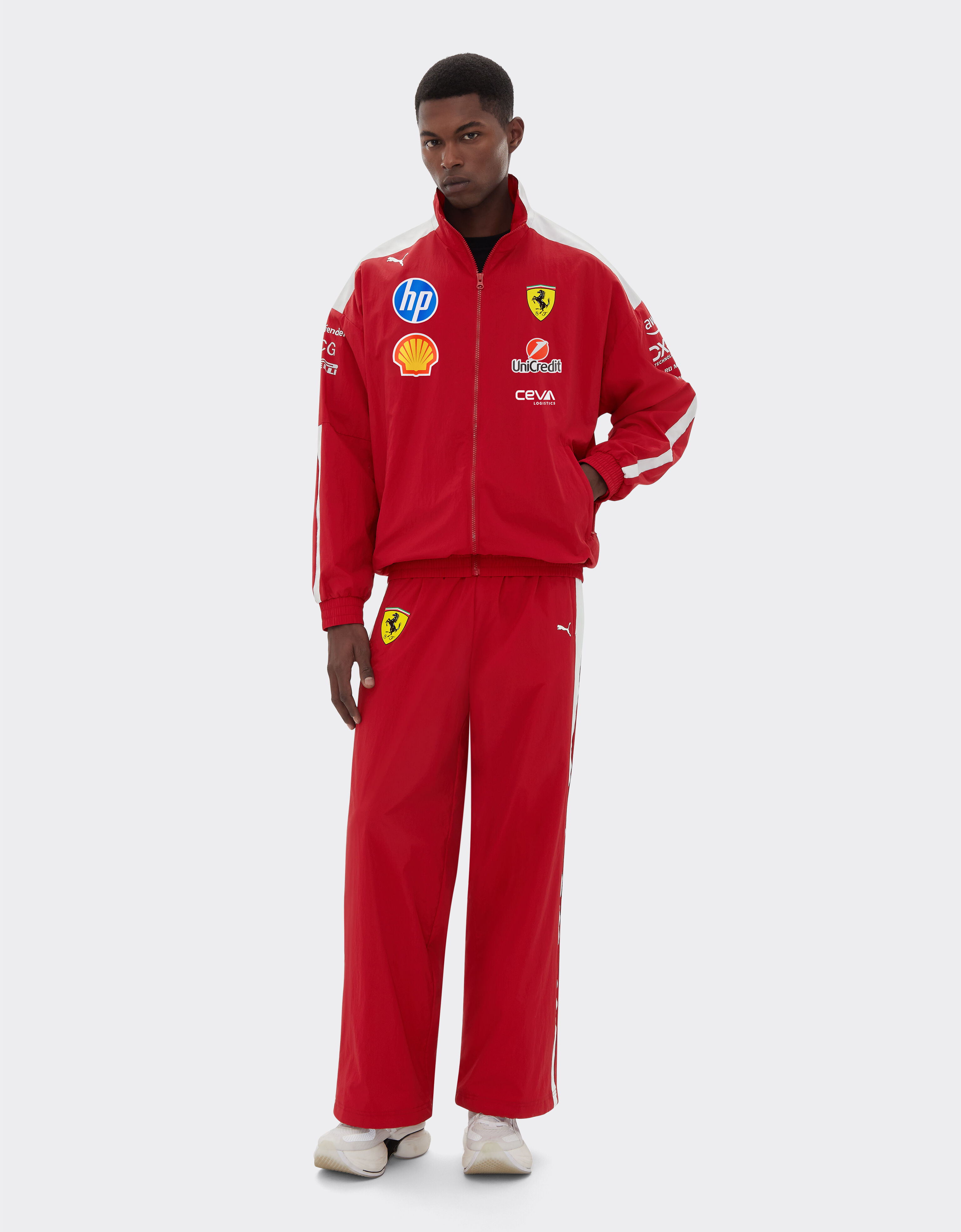 Ferrari Puma 与 Scuderia Ferrari HP 合作款2025 T7 车手夹克 红色 LA041f