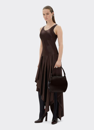 Ferrari La Ferrari Dino Hobo Bag 深棕色 21684f