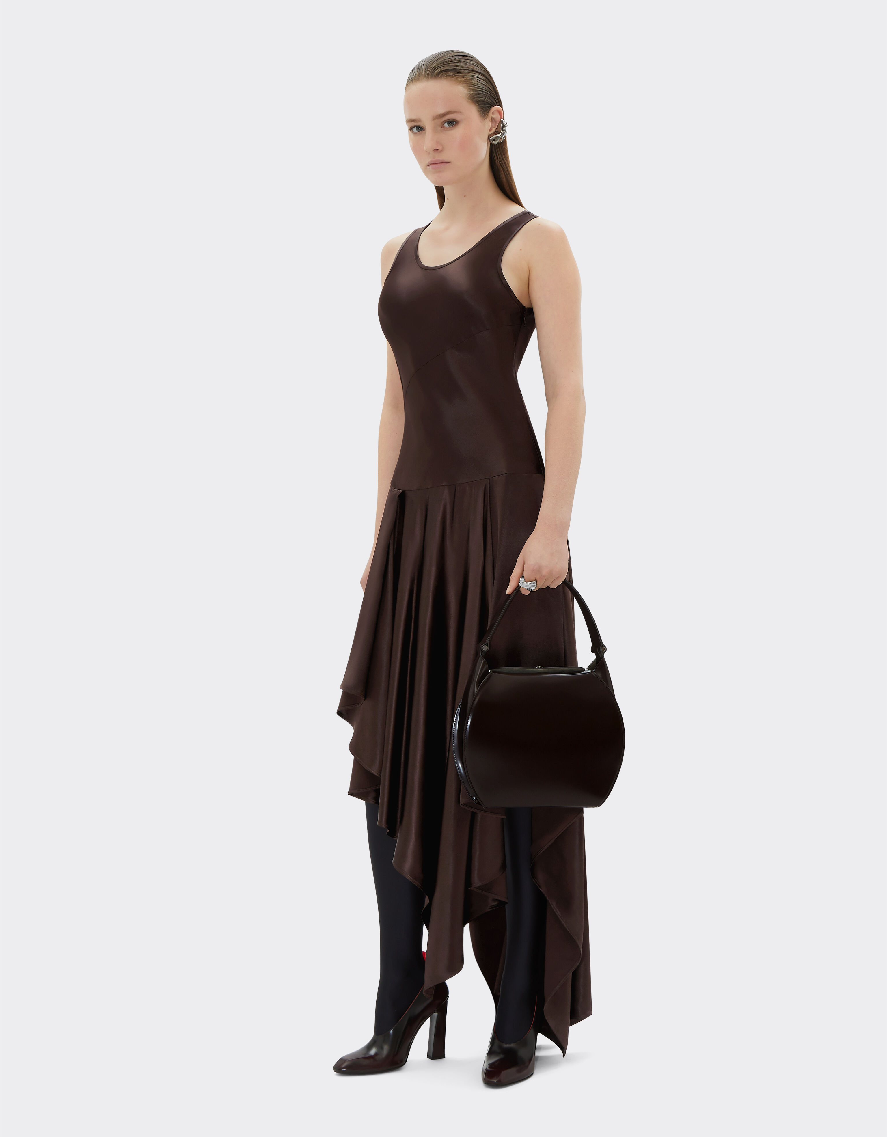 Ferrari La Ferrari Dino Hobo Bag 深棕色 21684f