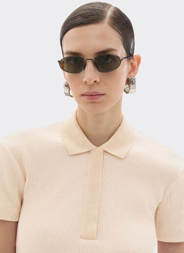 Ferrari 法拉利徽标刺绣珠地 Polo 衫 Powder Pink 50104f