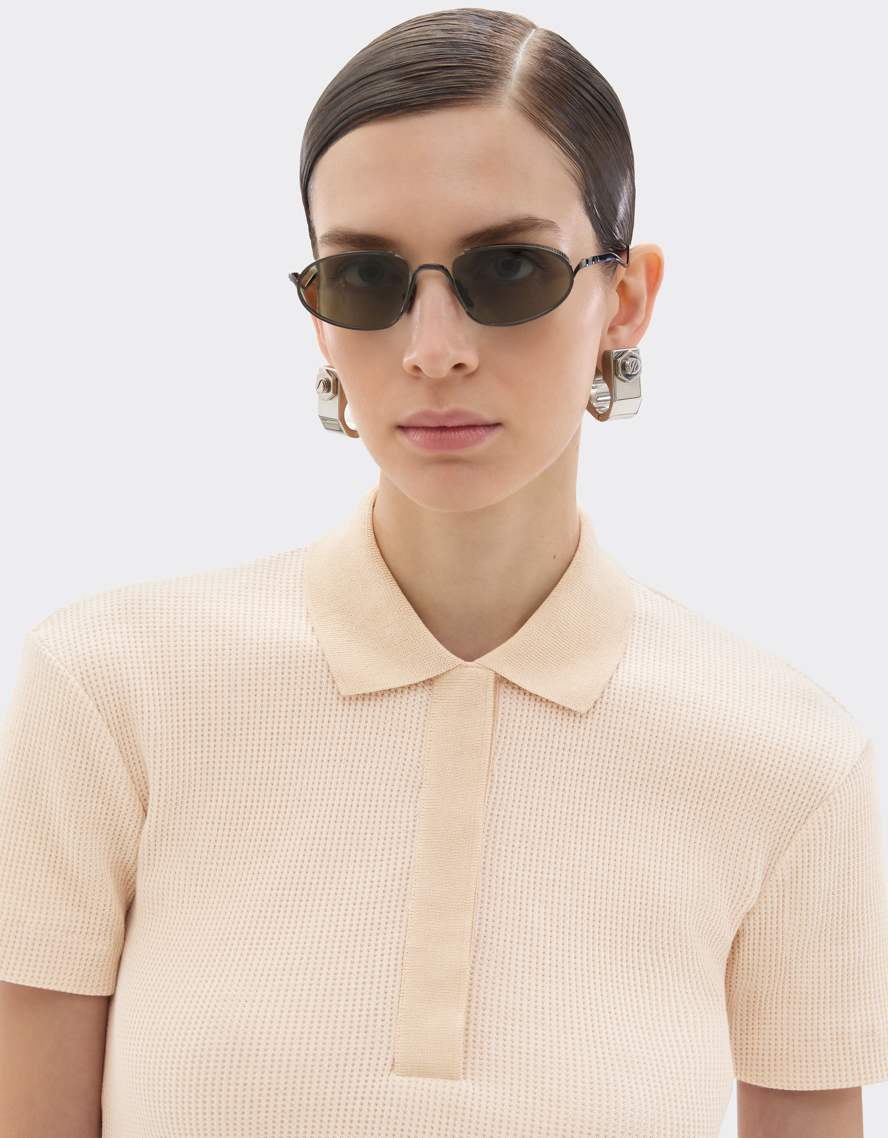 Ferrari 法拉利徽标刺绣珠地 Polo 衫 Powder Pink 50104f